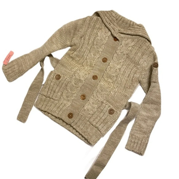 Grand Knitwear Sweater button down‎ oat​ NWT - Picture 11 of 15